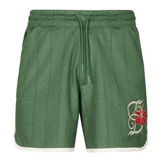 Dr&ocirc;le de Monsieur Casual Shorts, male, Green, Size: M Hibiscus Short