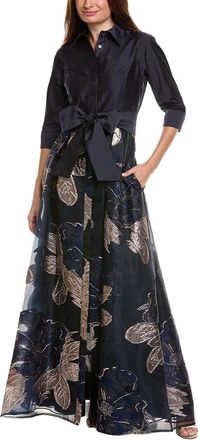 Teri Jon by Rickie Freeman Midi Dress