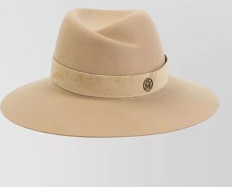 Maison Michel suede fedora hat