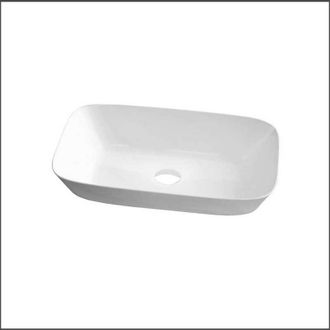 AZZURRA Azzurra - Lavabo dAppoggio o Incasso 60x40xh15 cm Ceramica Prua senza foro