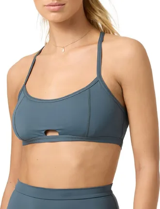O'Neill Womens Hyperfreak Bralette Swimsuit Top Blue XXL