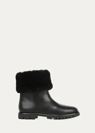 Vince Cameron Shearling-Lined Leather Boots