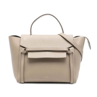 Celine Tweedehands Micro Gegranuleerde Kalfsleer Heuptas