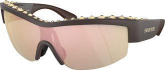 Swarovski SK6014 10357J Womens Sunglasses Brown Size 138