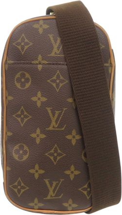 Louis Vuitton Brown Monogram Monogram Pochette Sling Bag (Pre-Owned)