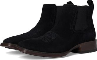 Ariat Booker Ultra Western Boots Mens Shoes Black Suede : 10.5 EE - Wide, Leather