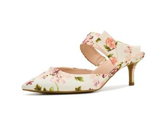 Bandolino Millie High Womens Heels Light Pink Floral : 9.5 M, Textile