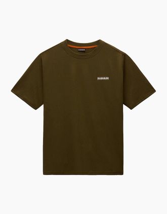 Napapijri Mens Napapijri S-Small Box T-Shirt - Green - Size: 38