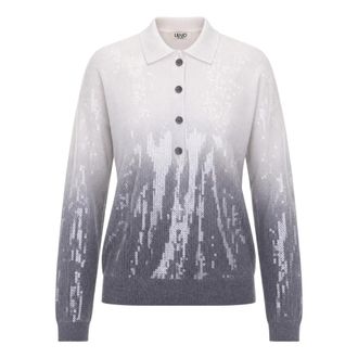 Liu Jo Polo Shirts - Dames - Polos - Grijs - S - Pailletten - Tops