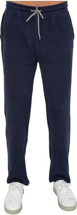 Corneliani Casual Trainingsbroeken - Heren - Slim Fit Broeken - Blauw - 3XL - Katoen - Broeken