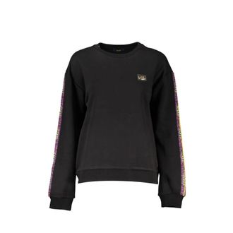 Cavalli Brushed Logo Sweatshirt - Dames - Sweatshirts - Zwart - XL - Katoen - Hoodies & sweatvesten