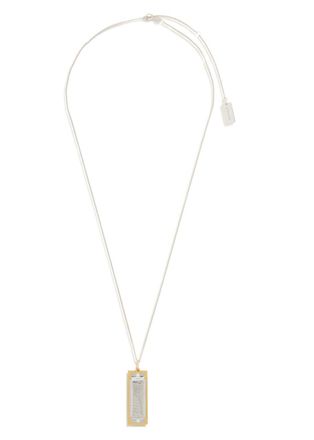 Christophe Lemaire Harmonica Rhodium-plated Necklace - Multicoloured - One Size