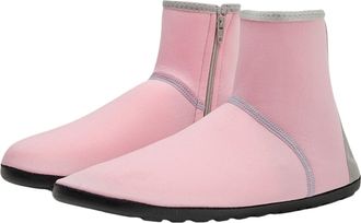 Generic Womens Rain Boots Beach Shoes Diving Snorkelling Surfing High Shaft Non-Slip Soft and Comfortable Breathable Highly Elastic Plain Wading Shoe with Zip