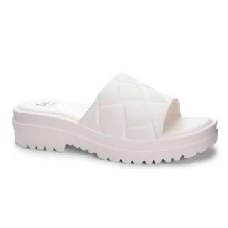 Dirty Laundry Womens Lightning Eva Sandal In Cream