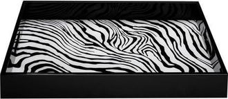 Roberto Cavalli Small Rectangular Tray in Zebrage at Nordstrom