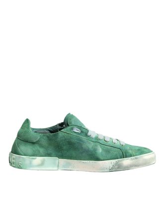 Dolce & Gabbana Suede Low-Top Sneaker - Green