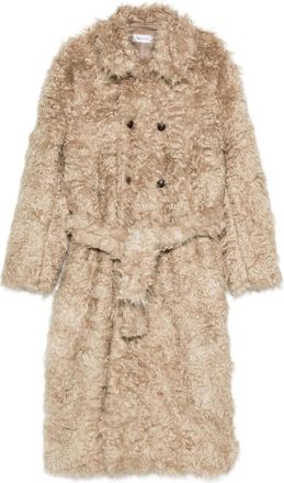 Ernest W. Baker Double-breasted Belted Coat