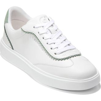 Cole Haan Grand Crosscourt Sneaker in White Leather /Lily Pad Suede at Nordstrom Rack, Size 7.5