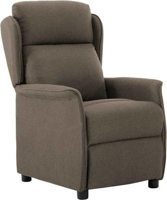 vidaXL Sillón reclinable Taupé 67.5 x 93.5 x 101.5 cm tela vidaXL