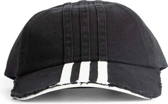 Yohji Yamamoto Hats & Caps, male, Black, S, Stripes Cap