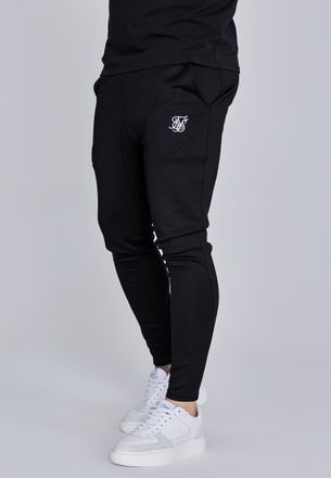 Siksilk Hombres Negro Essentials Poliéster Joggers XXL