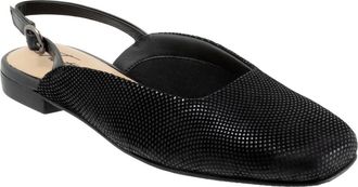 Trotters Holly Slingback Flat in Blk Mini Dot at Nordstrom, Size 7.5