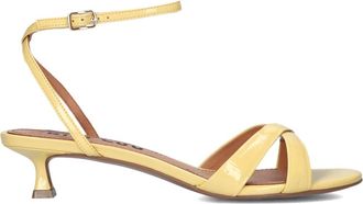 Bibi Lou Schoenen, Dames, Geel, 39 EU, Denim, Gele Zomer Sandalen Stijlvol Model