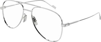 Saint Laurent Classic 11 Eyeglasses - unisex - Brillen - Grijs - 55 MM - Accessoires
