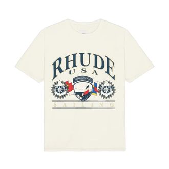Rhude Hombre, Camisetas, Blanco, Talla: S