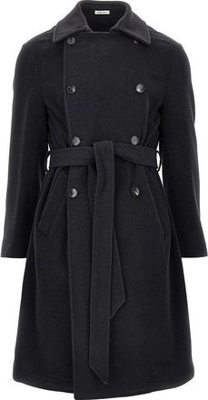 Breras Milano Wool cloth coat with belt Man 48