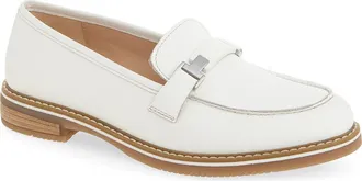 Ara Angelica Bit Apron Toe Loafer in White at Nordstrom, Size 10.5