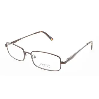 Signature Unisex Brown Rectangular Eyeglass Frames 1118Brown52