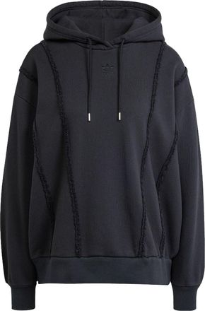 adidas (WMNS) adidas originals Distressed Hoodie Asia Sizing Black IY9025