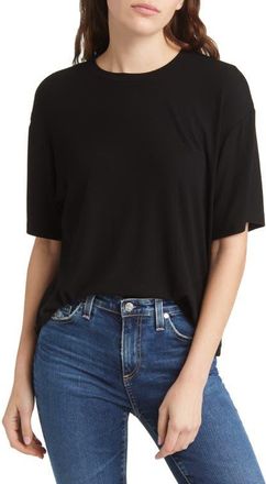 AG - Adriano Goldschmied Karter Ex-Boyfriend T-Shirt in True Black at Nordstrom, Size Small