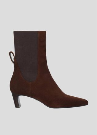 Lola Cruz Womens Richie Ankle Boots In Brown Suede