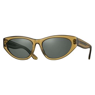 Eyevan 7285 Eyevan - Regina-E Zonnebril - unisex - Accessoires - Geel - Maat: 56 MM Zijde