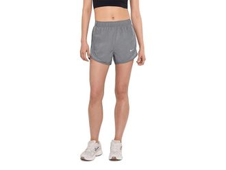 Nike Tempo Dri-FIT Mid-Rise Brief-Lined Running Shorts Womens Shorts Smoke Grey/Heather/Reflective Silver : XL (US 16-18) 5, Polyester