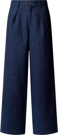 Pepe Jeans London Wide Broeken - Dames - Wijde Broeken - Blauw - XL - Broeken