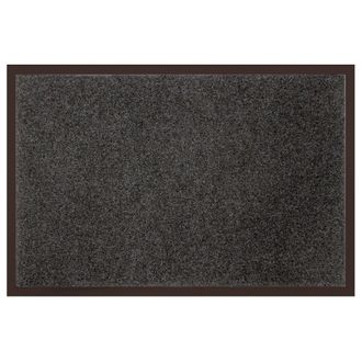 HOME MAISON Homemaison - D&eacute;co Tapis - 1740298, Tapetto Antipolvere Rettangulo, 80 X 120 Cm, Uni, Tappeto DIngresso, Grigio
