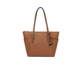 Michael Kors Tote Bags, female, Brown, Size: ONE SIZE Charlotte Large Top-Zip Tote
