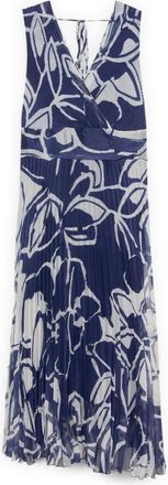 Fiorella Rubino Dames, Jurken, Blauw, Maat: XL Poliester