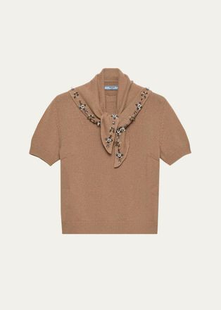 Prada Embellished Cashmere Sweater