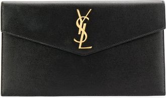 Saint Laurent Medium Monogram Plaque Pouch