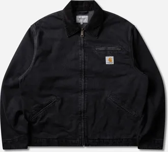Carhartt Work in Progress Men s OG Detroit Jacket Black (Stone Washed)