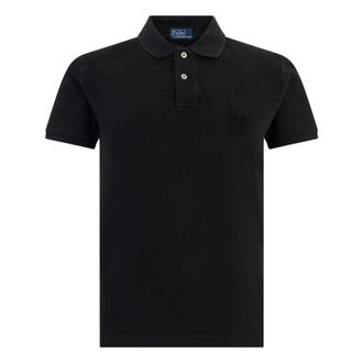 Polo Ralph Lauren Polo Shirts, female, Black, Size: XS Polo with embroidered logo