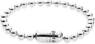 Good Art Hlywd Mens Logo B Poplock Bracelet in Sterling Silver at Nordstrom, Size 9