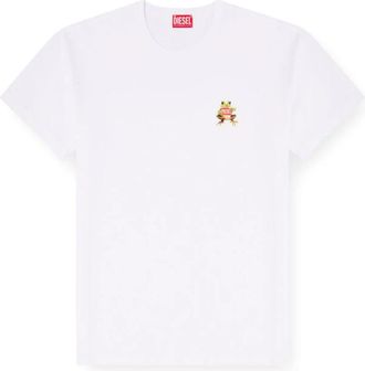 Diesel T-norm-frog - Heren - T-shirts - Wit - L - Tops