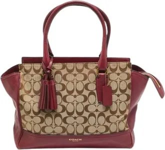 Coach Pre-owned Handbags, female, Multicolor, Size: ONE SIZE Pre-owned Canvas Handbag