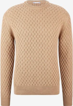 Jacob Cohen Rundhalspullover aus Schurwolle im Zopfstrick