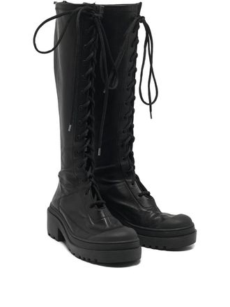 Dior lace-up combat boots - Black